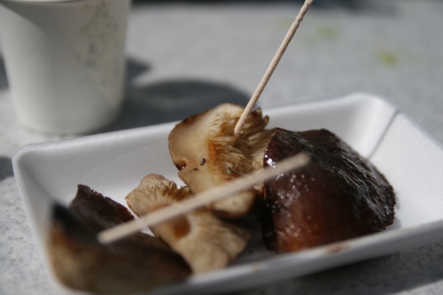▲美味。焼き椎茸。