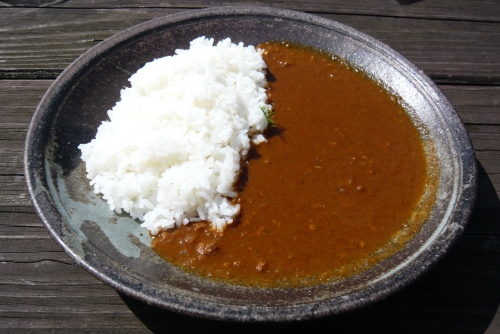▲待望のカレー