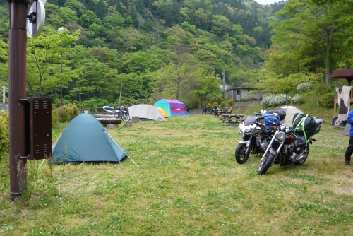 ▲雲の上のキャンプ場の朝