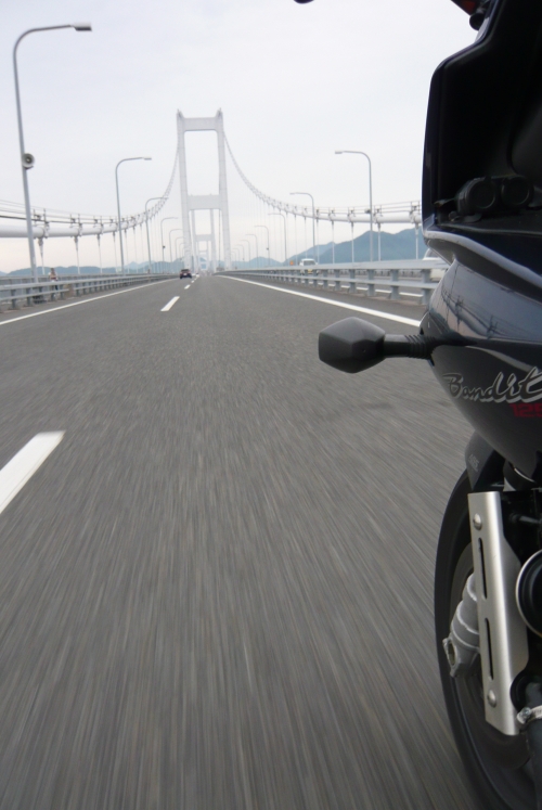 ▲しまなみ海道を走る！