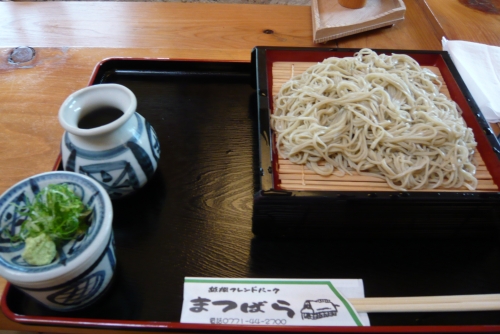 ▲暖かい蕎麦が無かったので、ざるそば(並)