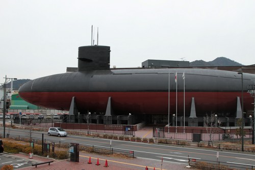 てつのくじら艦。ホンモノの退役潜水艦。デカイわー